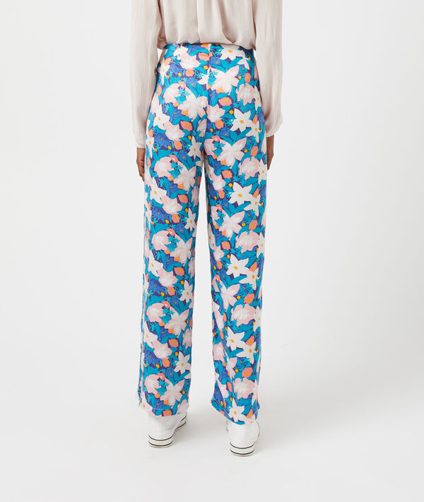 Pantalón largo estampado floral Pantalón largo estampado floral