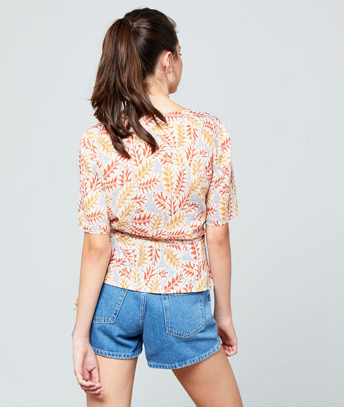 Blusa cruzada anudada Blusa cruzada anudada