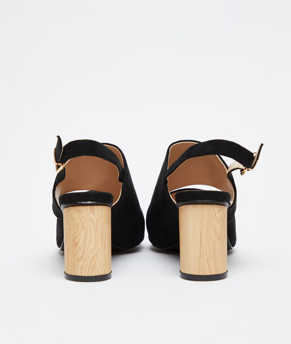 Sandalias de talón efecto ante Sandalias de talón efecto ante