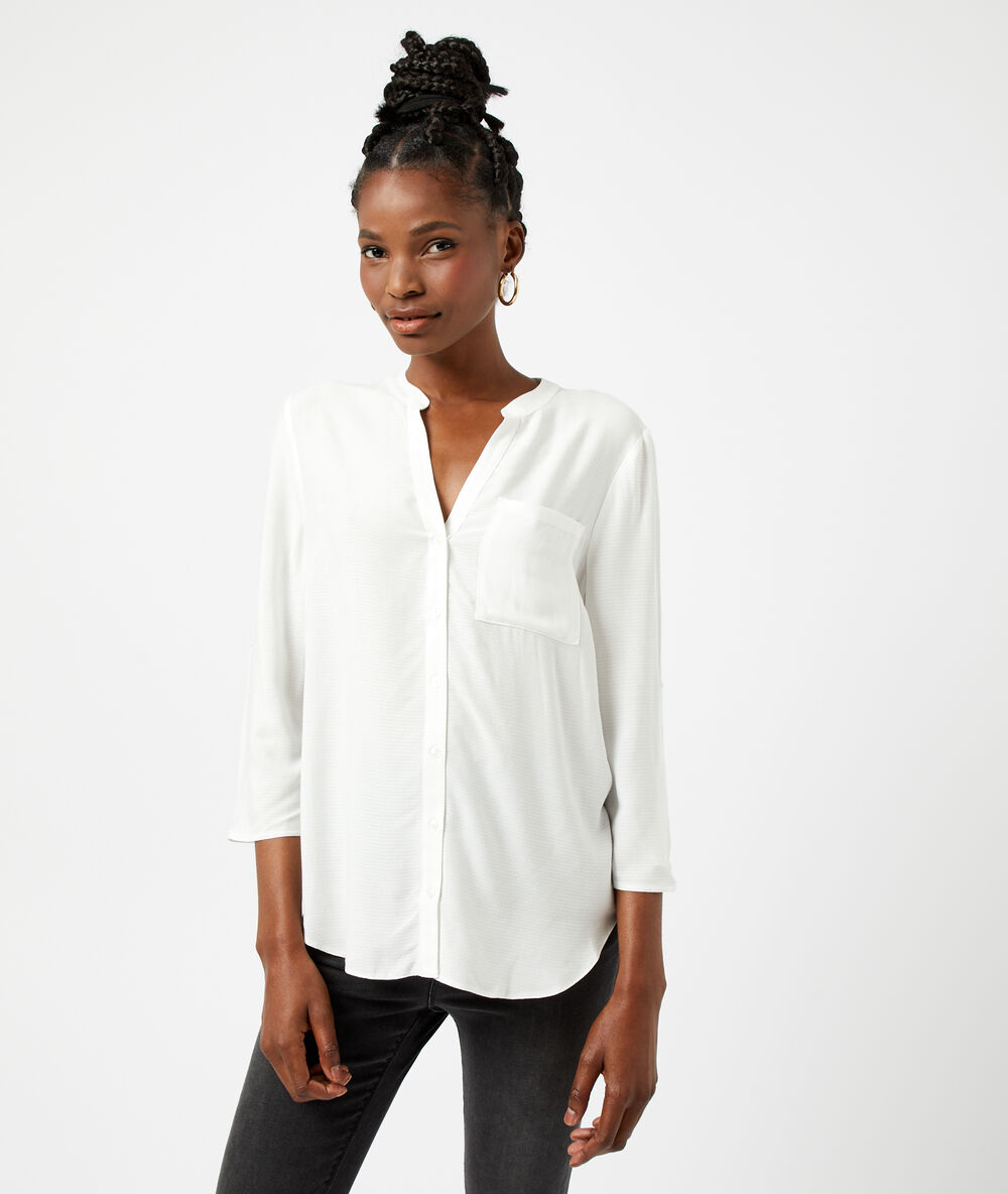 Blusa lisa crudo.