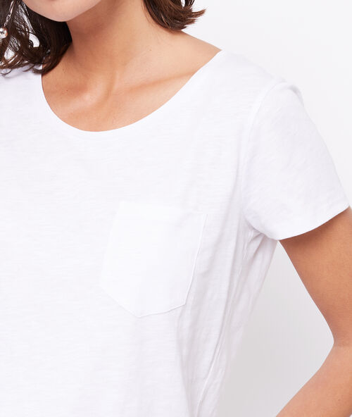 Camiseta 100% algodón bio blanco.