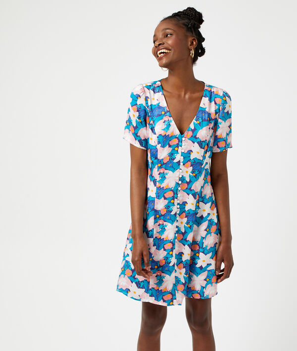 Vestido corto estampado floral Vestido corto estampado floral