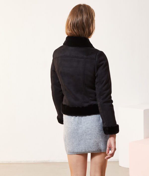 Chaqueta biker dos texturas Chaqueta biker dos texturas
