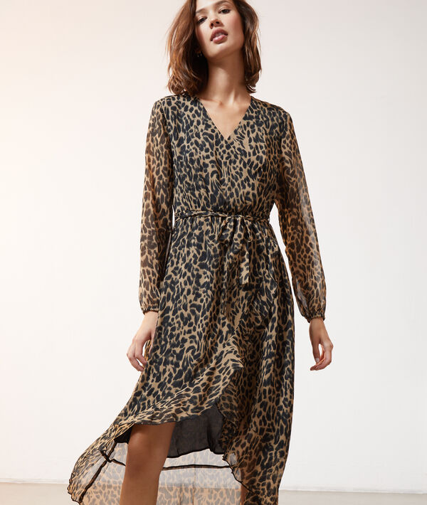 Vestido largo estampado leopardo Vestido largo estampado leopardo