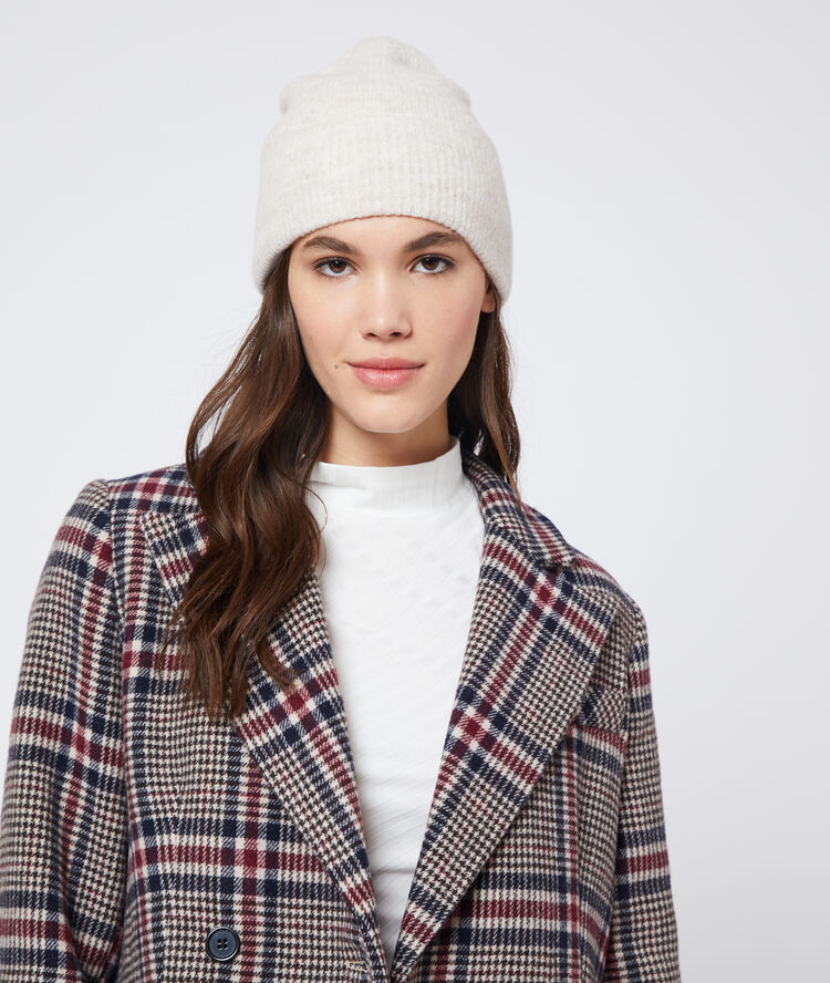 Gorro acanalado liso c.beige.