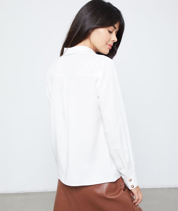 Camisa botones ambarinos de Tencel Camisa botones ambarinos de Tencel