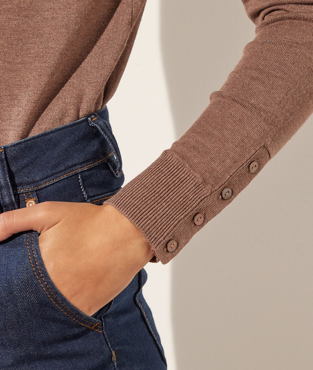 Jersey cuello alto c.camel.