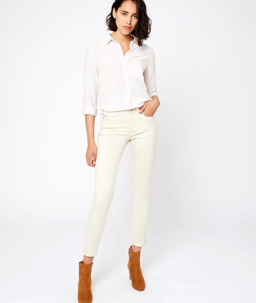 Camisa a rayas c.beige.