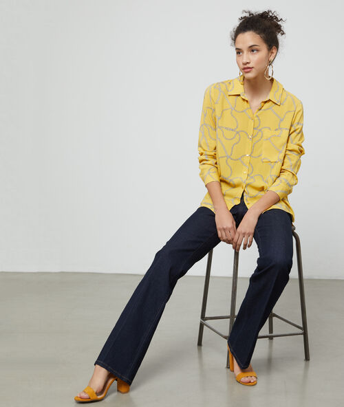 Camisa con estampado de cadenas c.curry.