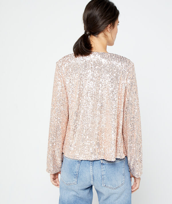Chaqueta corta de lentejuelas Chaqueta corta de lentejuelas