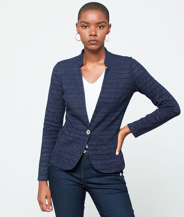 Chaqueta ajustada de hilo metalizado Chaqueta ajustada de hilo metalizado