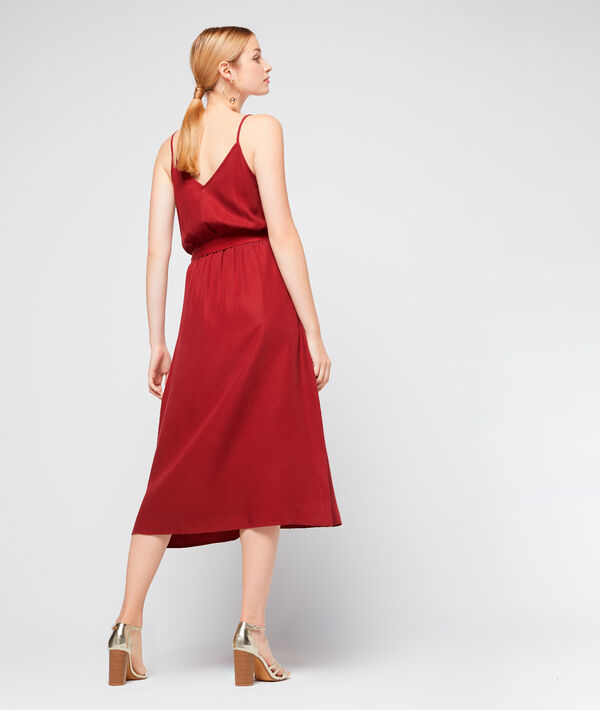 Vestido largo cruzado de Tencel Vestido largo cruzado de Tencel