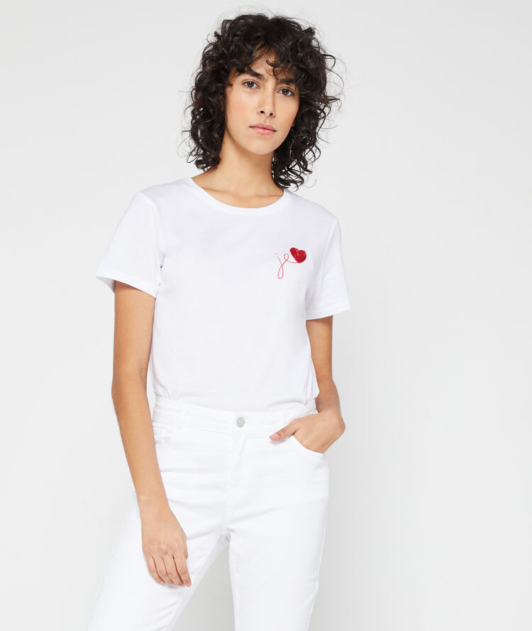 Camiseta ‘je t’aime’ blanco.