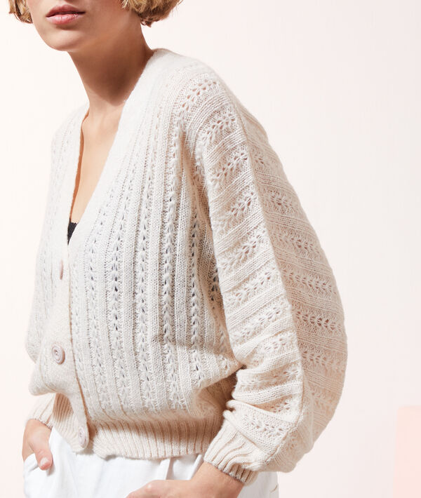 Gilet ample en maille pointelle Gilet ample en maille pointelle