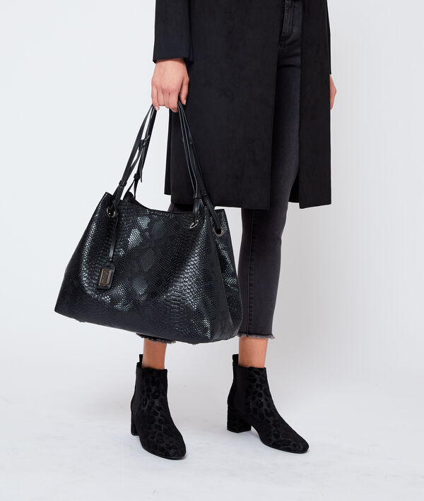 Bolso capazo efecto serpiente Bolso capazo efecto serpiente