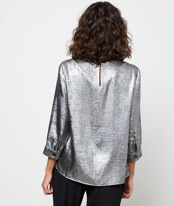 Blusa plateada Blusa plateada