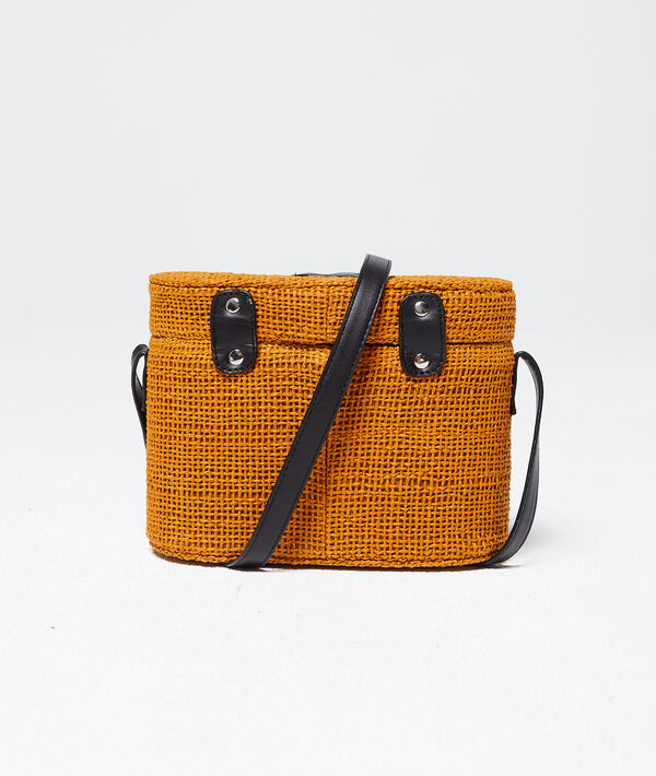 Bolso rígido de rafia Bolso rígido de rafia
