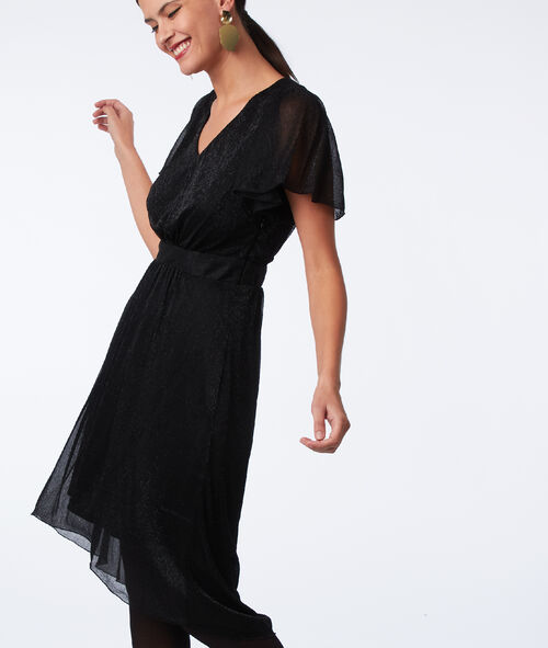 Vestido midi fibras metalizadas Vestido midi fibras metalizadas