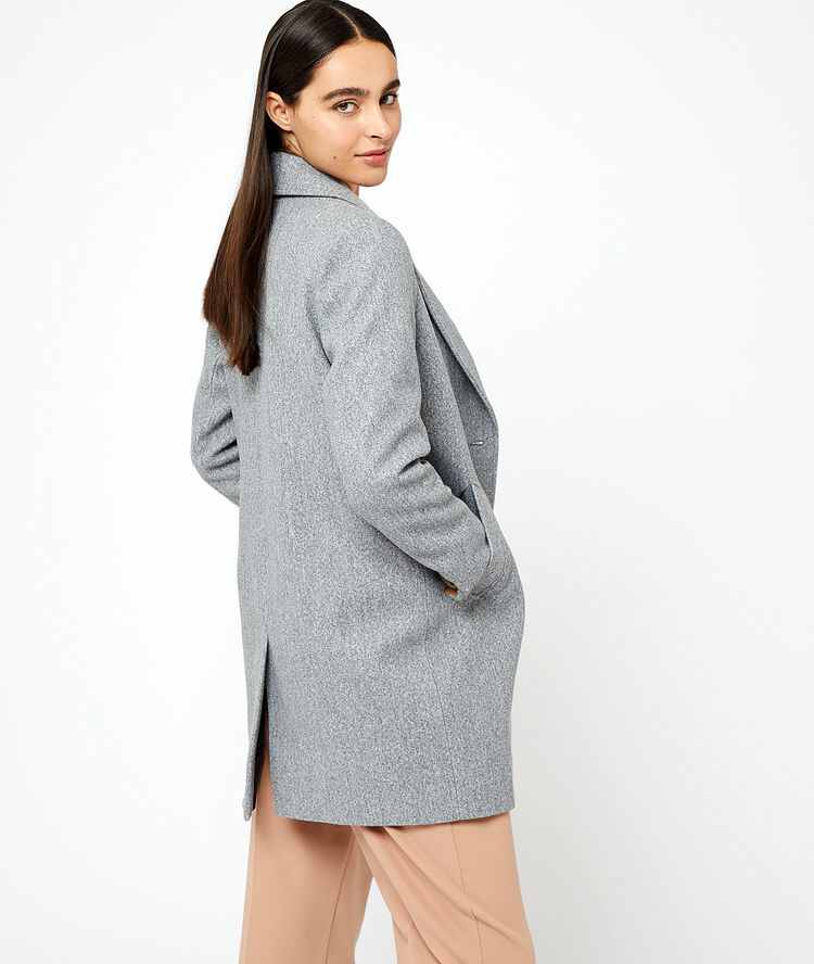 Manteau droit anthracite.