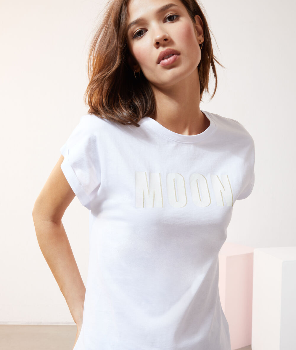 Camiseta ‘moon’ blanco.