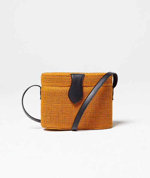 Bolso rígido de rafia Bolso rígido de rafia