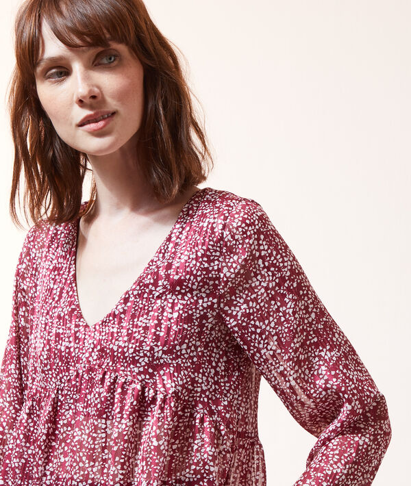 Blusa estampada 2 en 1 con top integrado Blusa estampada 2 en 1 con top integrado