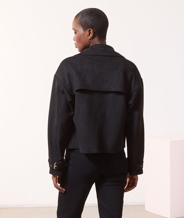 Chaqueta tipo biker, efecto ante Chaqueta tipo biker, efecto ante