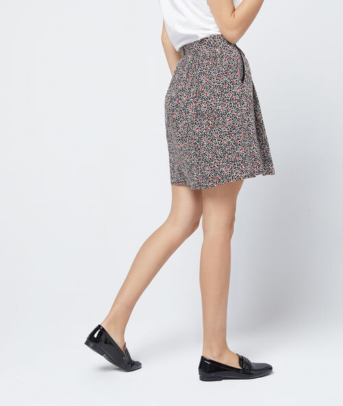 Falda acampanada estampado floral Falda acampanada estampado floral
