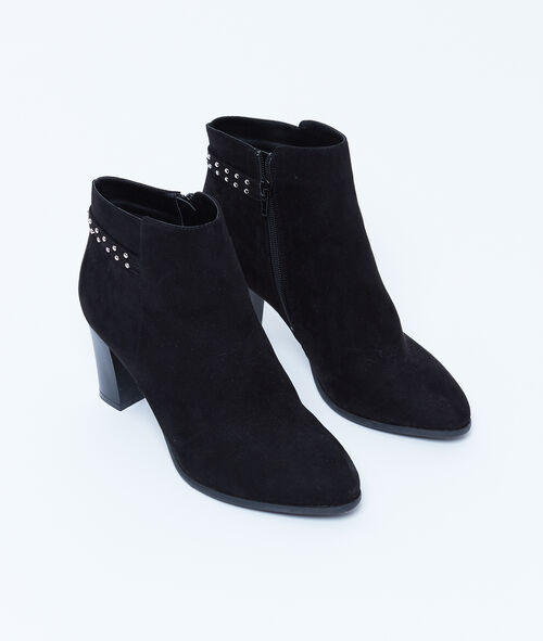 Botines tacón bajo con tachuelas Botines tacón bajo con tachuelas