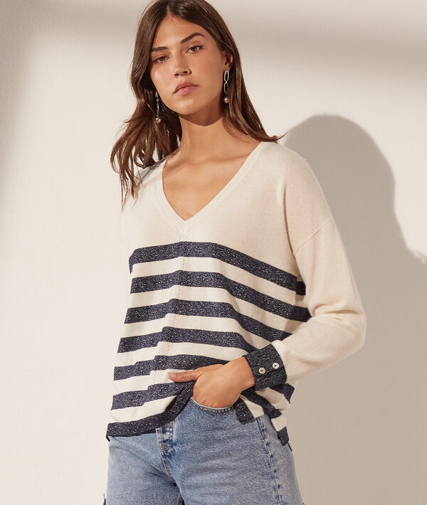 Jersey escote en V cachemira Jersey escote en V cachemira