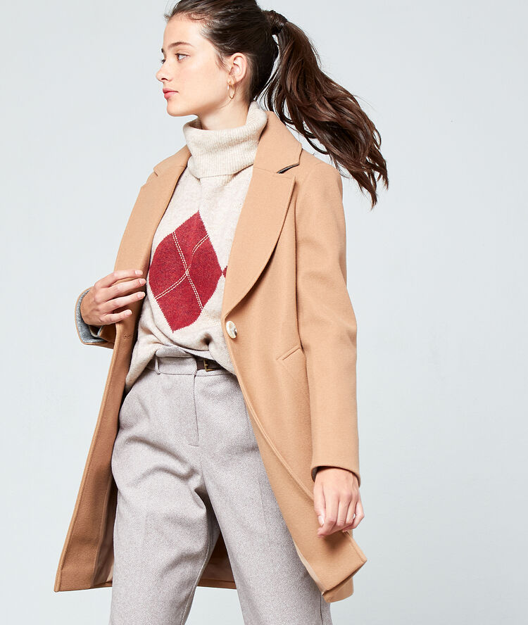 Abrigo masculino c.camel.