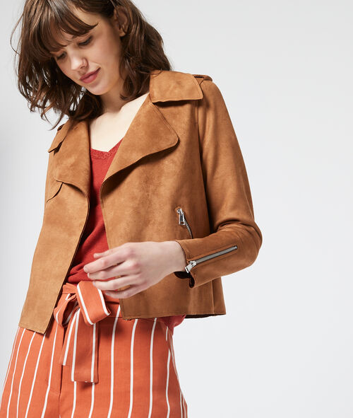 Chaqueta biker efecto ante Chaqueta biker efecto ante
