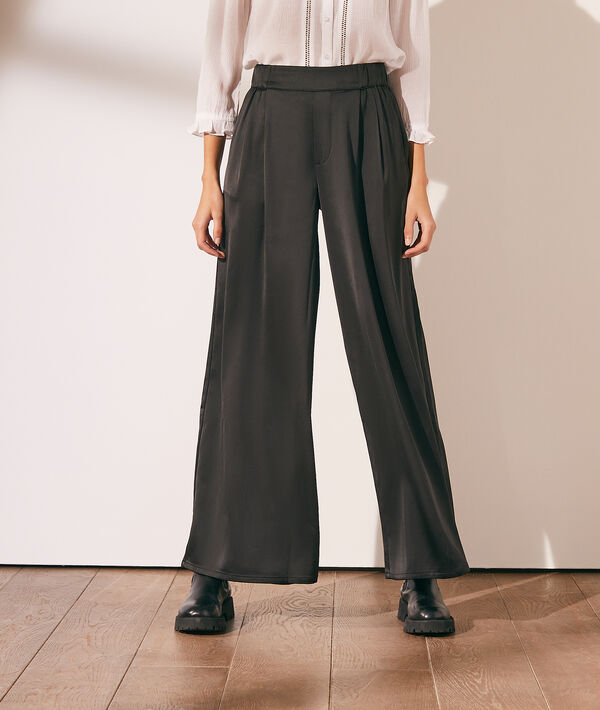 Pantalón ancho satinado Pantalón ancho satinado