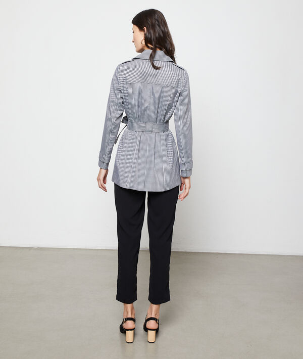 Trench estampado de cuadros Vichy Trench estampado de cuadros Vichy
