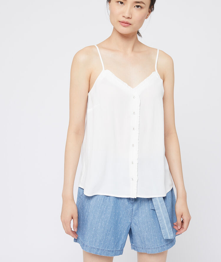 Camisola con botones crudo.