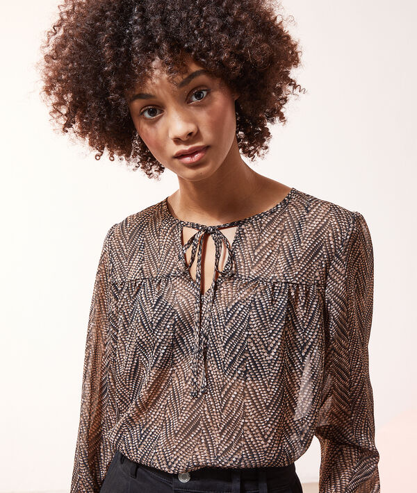 Blouse imprimé géométrique Blouse imprimé géométrique