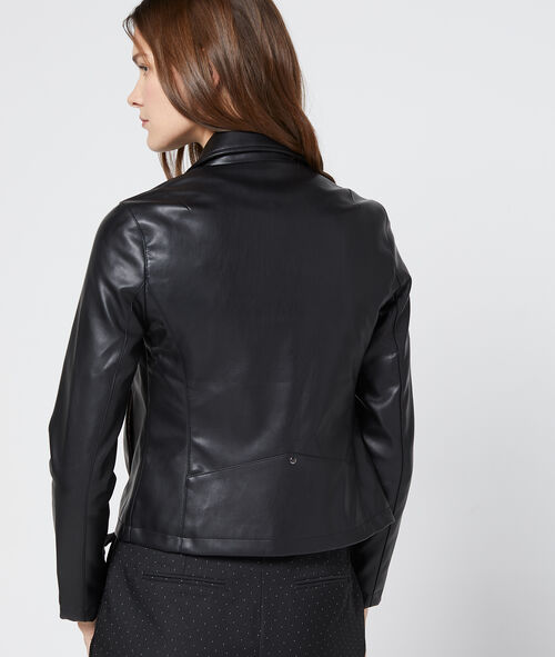 Chaqueta tipo biker efecto piel Chaqueta tipo biker efecto piel