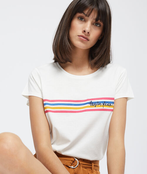 Camiseta nostálgica crudo.