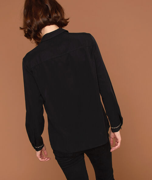 Camisa con bolsillo delantero 100% Tencel Camisa con bolsillo delantero 100% Tencel