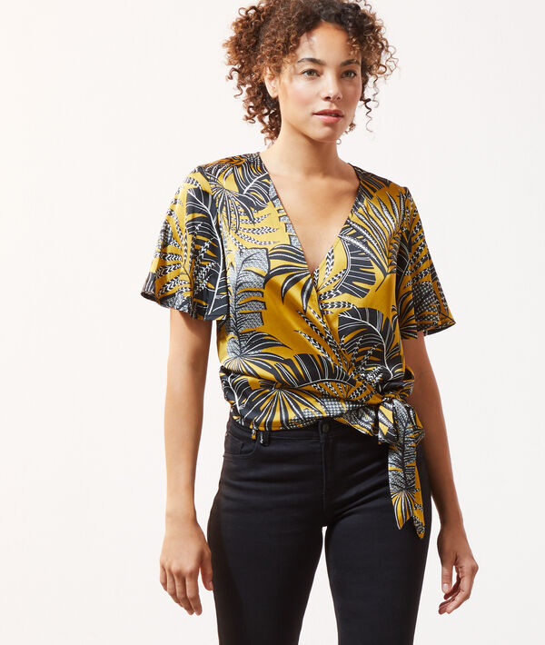 Top estampado hojas Top estampado hojas