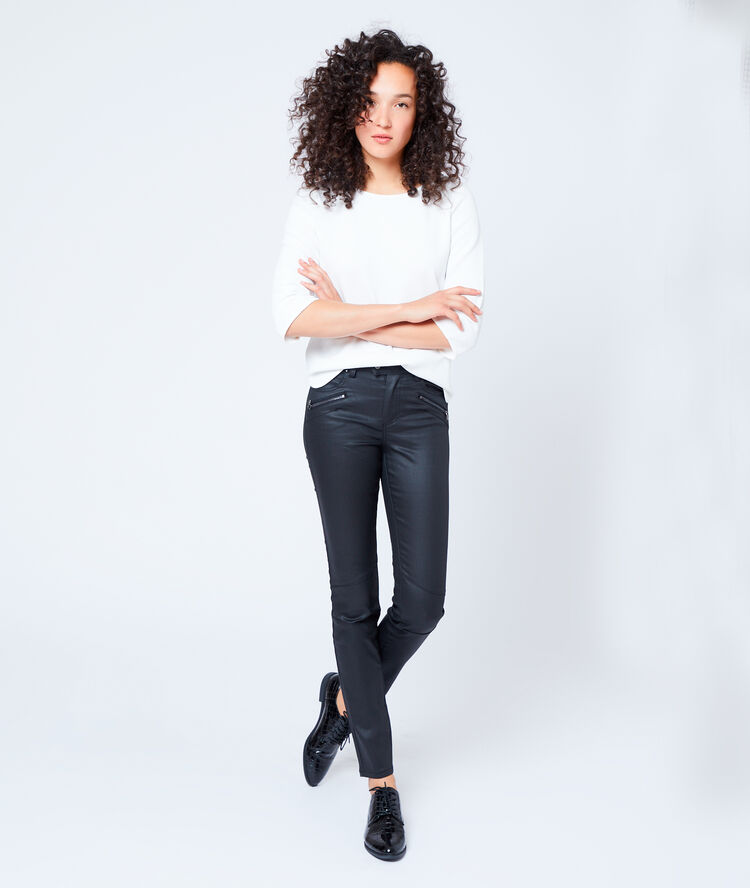 Derbies lacados efecto cocodrilo negro.