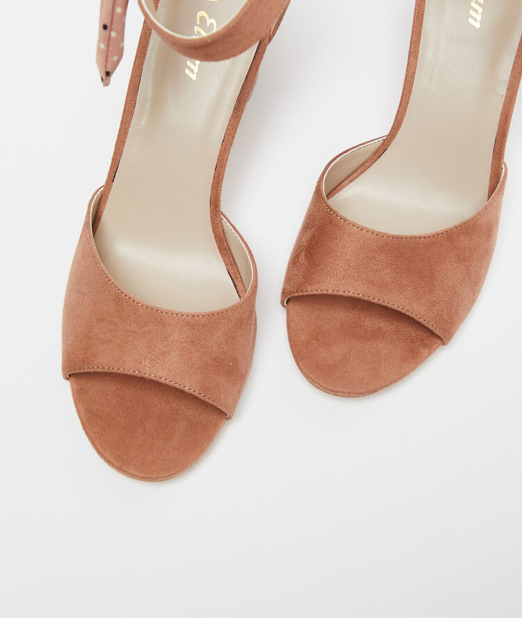 Sandalias anudadas de talón c.beige.