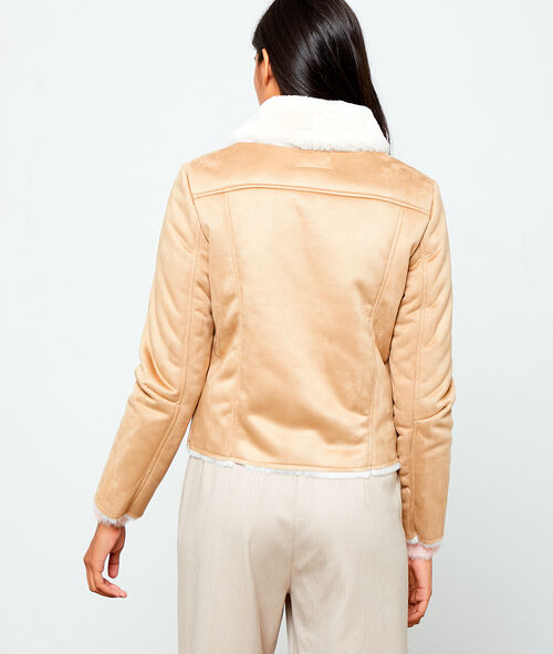 Chaqueta motera con piel Chaqueta motera con piel