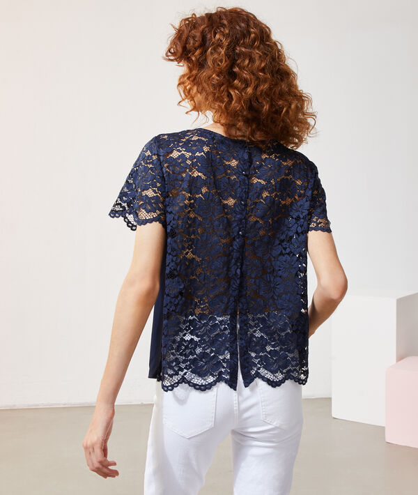 Blusa con mangas de encaje Blusa con mangas de encaje