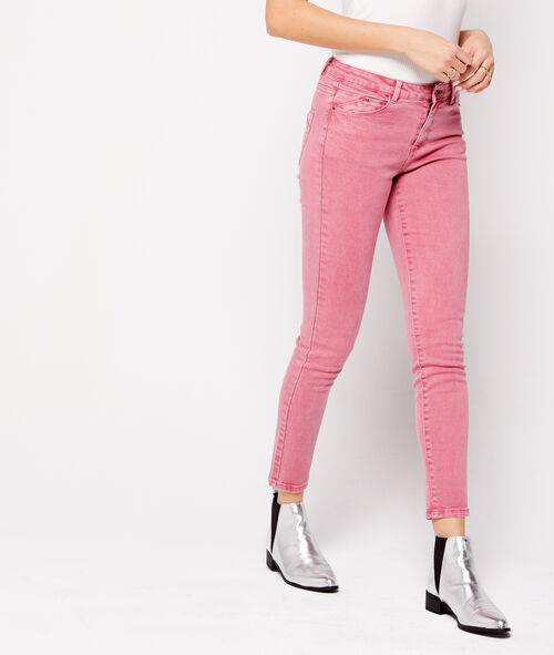 Pantalón vaquero estrecho liso Pantalón vaquero estrecho liso