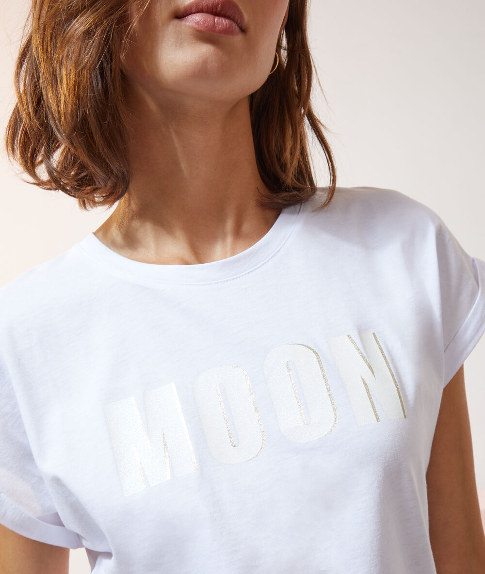 Camiseta ‘moon’ blanco.