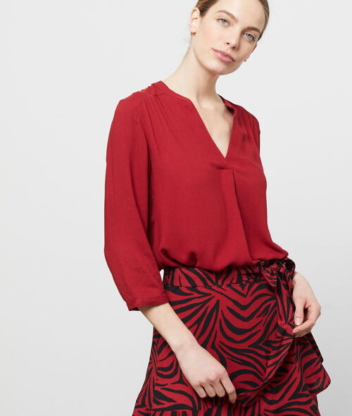 Blusa de cuello tunecino Blusa de cuello tunecino