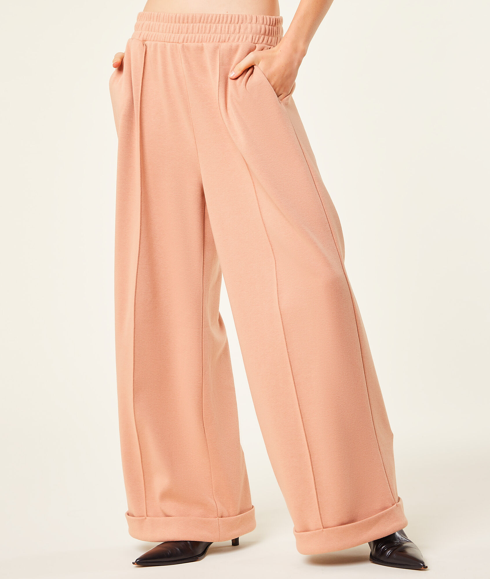 Pantalón jogger ancho - ANIKA - CAMEL - ETAM