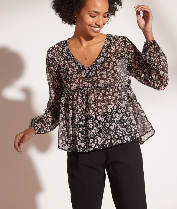 Blusa fluida estampado floral Blusa fluida estampado floral