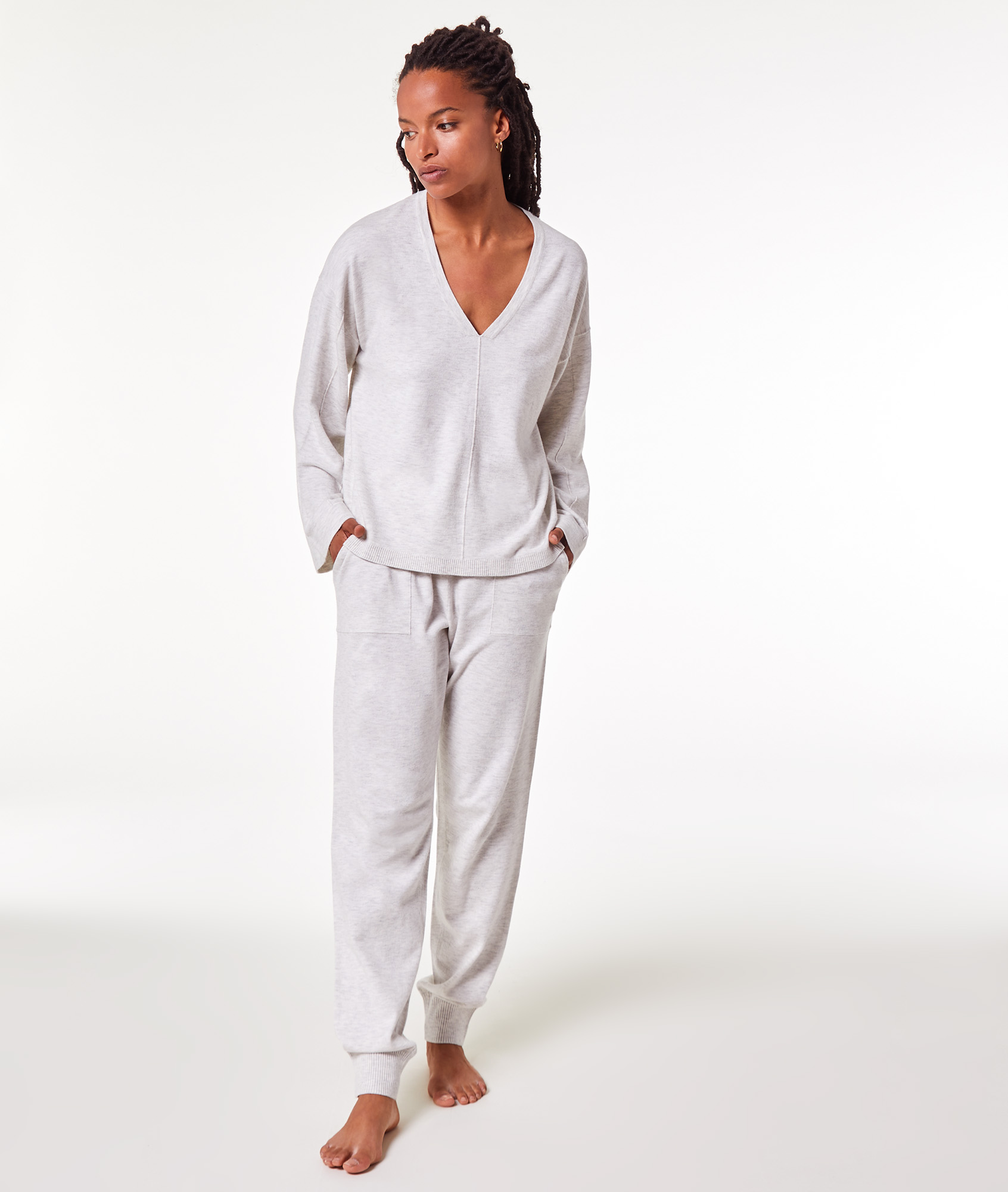 pijama liso - BELISSA - GRIS CLAIR - ETAM